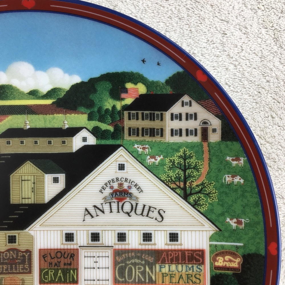 Vintage CHARLES WYSOCKI Peppercricket Farms Plate - Picture 5 of 10